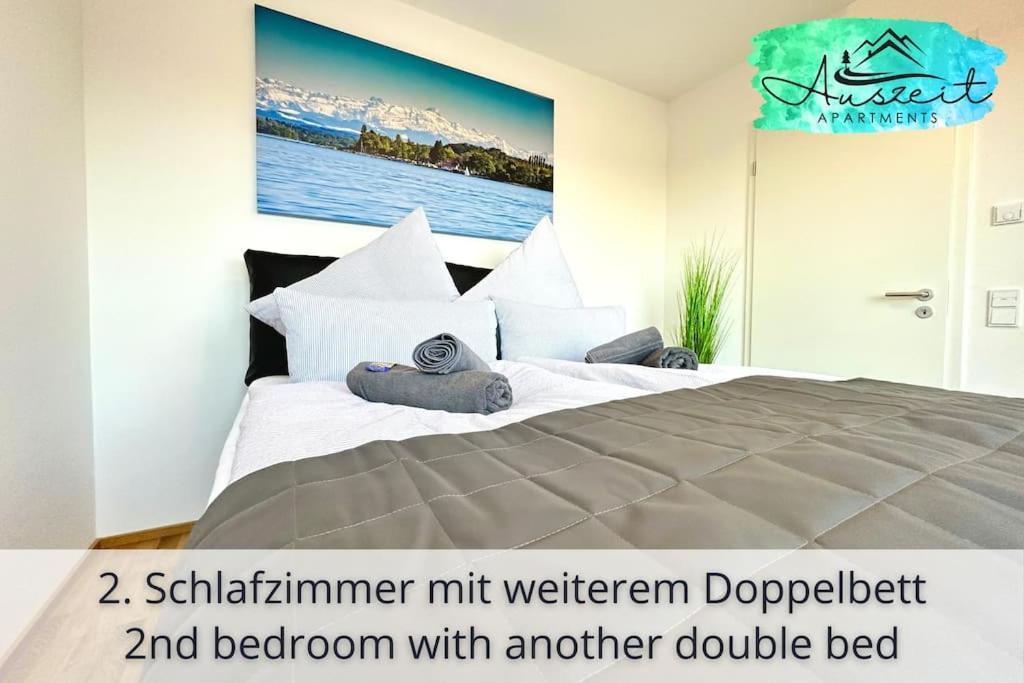 Auszeit Apartment Sunshine Am Uferpark - Nur 100 M Bis Zum Bodensee, Direkt Am Bodenseeradweg, 2 Schlafzimmer, 2 Sonnige Dachterrassen, Schnelles Wlan, Kostenloser Tiefgaragenstellplatz, Fur Bis Zu 4 Personen Friedrichshafen Exteriör bild